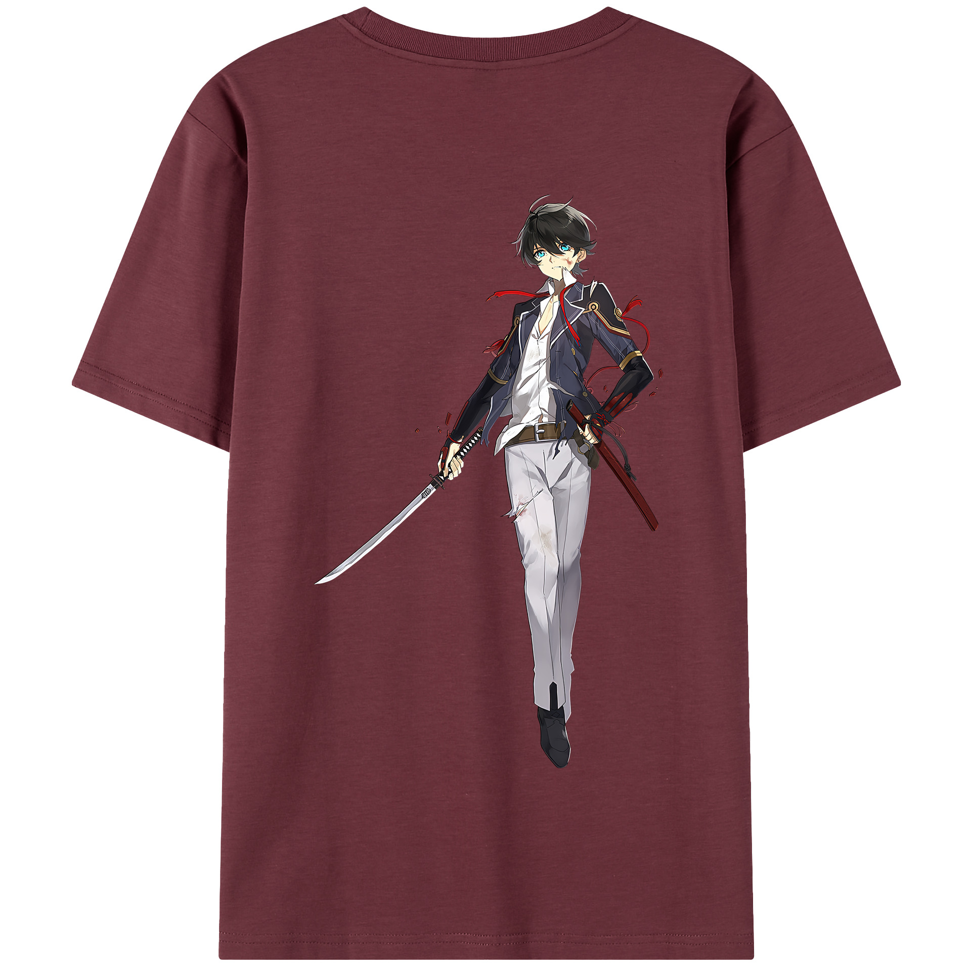 （画像用） 刀剣乱舞 Touken Ranbu 綿100％半袖Tシャツ（背面プリント）